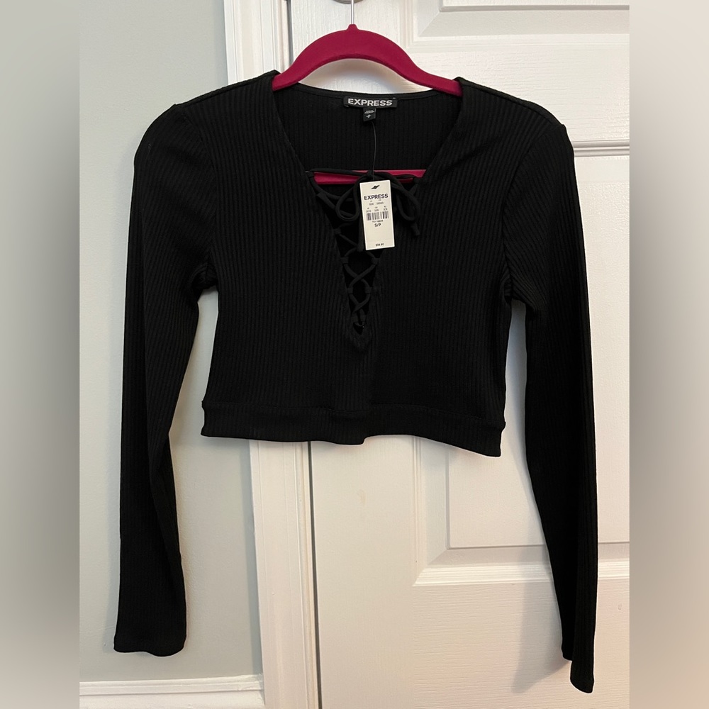 Express top with tie up neck! Never worn!